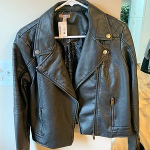 Faux Leather Jacket- BRAND NEW